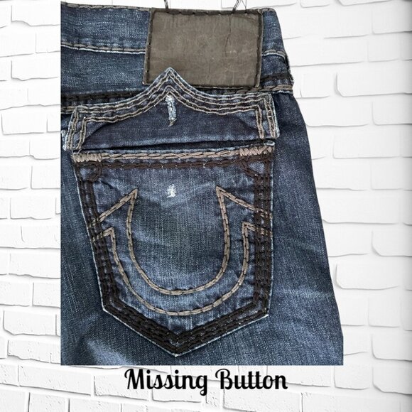 👖 Vintage Men's True Religion Billy Super QT Jeans - Size 38 - Rare Find! 👖 - Picture 9 of 13